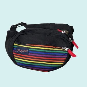 JANSPORT - Fifth Avenue Rainbow Stripes Waist Bag/ Fanny bag - NWOT
